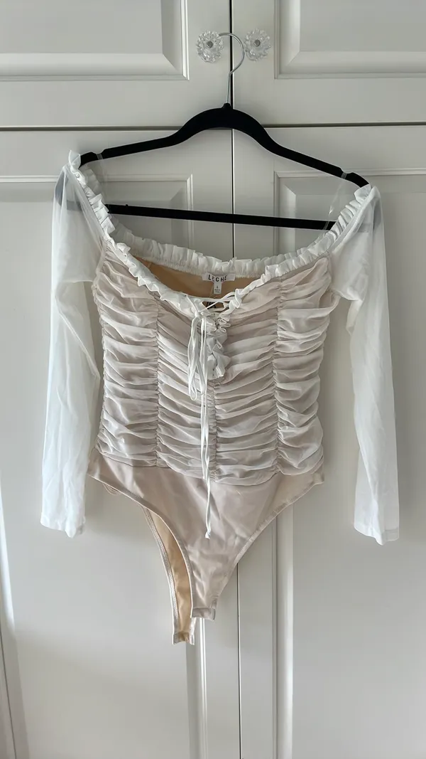 Leche Bodysuit White Size L - Image 2