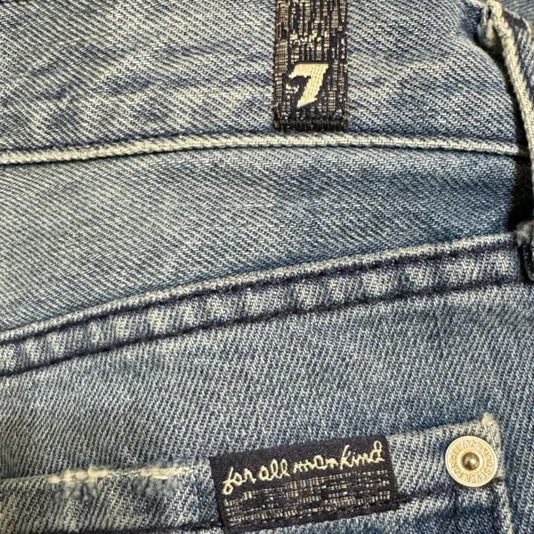 EUC 7 for all Mankind Distressed and Destroyed the Relaxed‎ Skinny Jean 25 - Image 3