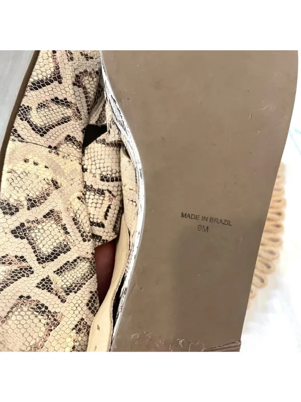 Matisse x AmuseSociety Runway Platform Sandal in Snakeskin Size 9 - Image 10