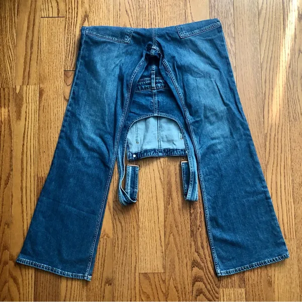 GAP Long & Lean Denim Overalls Blue Organic Cotton Casual Women's Size S NWOT - Image 12