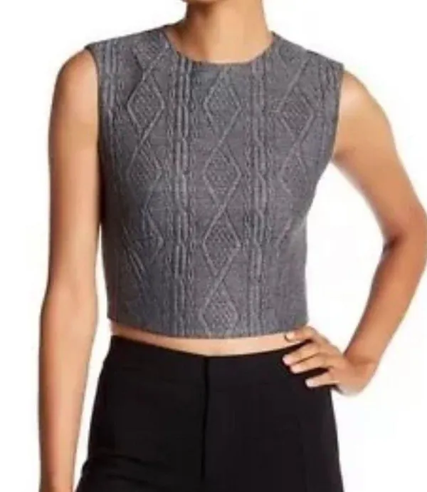 Alice + Olivia Kylnn Tank Crop Top Sz 0 - Image 16