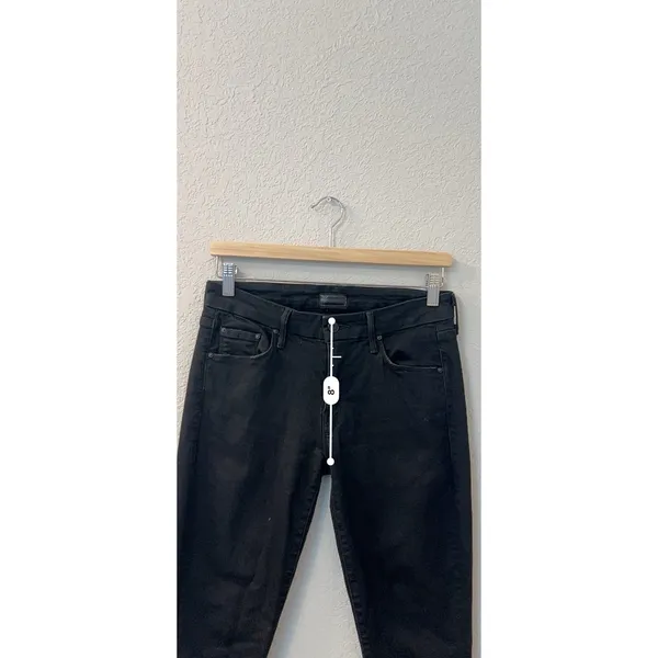 Mother‎ Denim The Looker Black Denim Women's Jeans 27 - Image 7