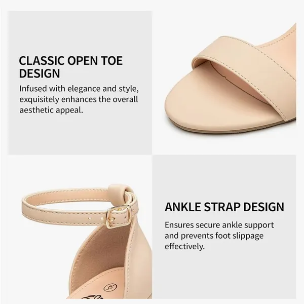 NEW Trary Nude Wedding Shoes Bride 3” Heel Rubber Sole Insole Cushion 10 - Image 3