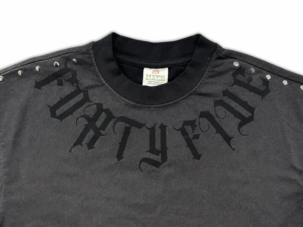 Hype Market 45 Vintage Washed Black Graphic - Image 4
