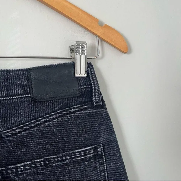 Aritzia Denim Forum Dillon High Rise Slim Black Jeans 28L Size 25 - Image 7