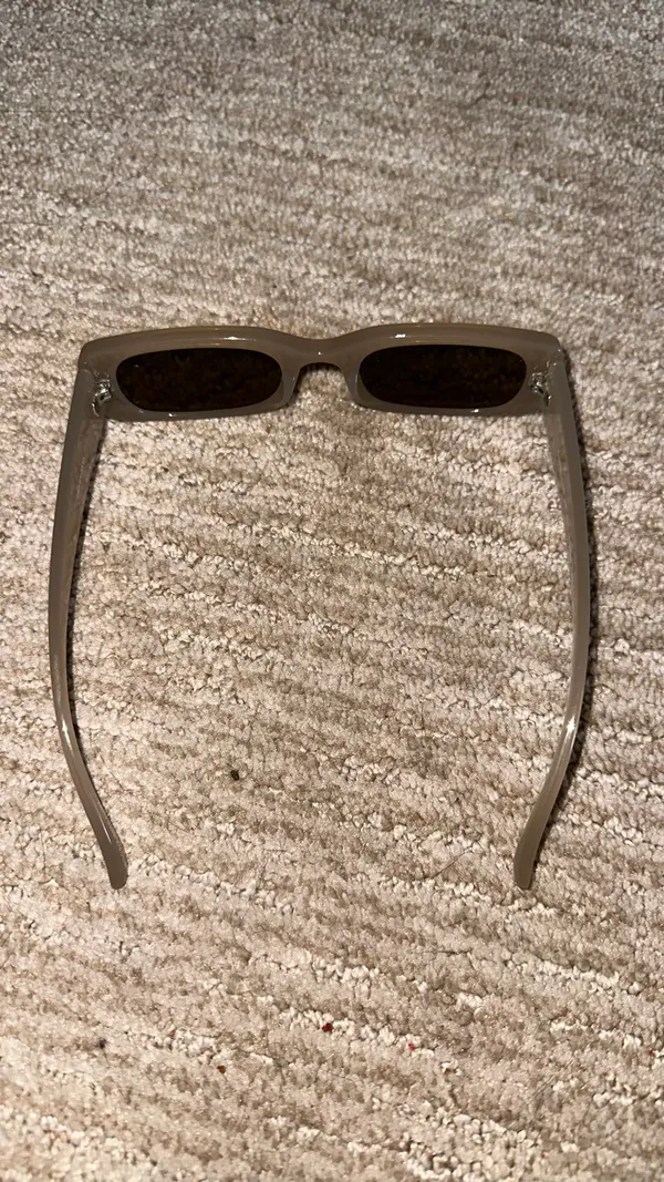 Tan Square Sunglasses Gray - Image 2