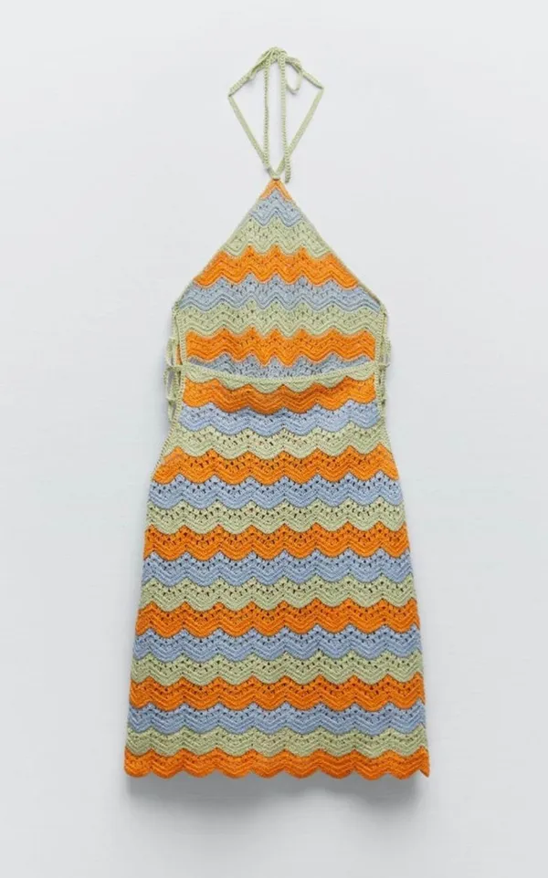 ZARA Cut Out Crotchet Dress - Image 10