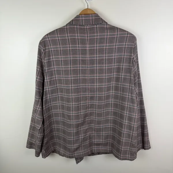 Cato Plaid Double Breasted Blazer Size‎ XL Academia Old Money Preppy Office Work - Image 5