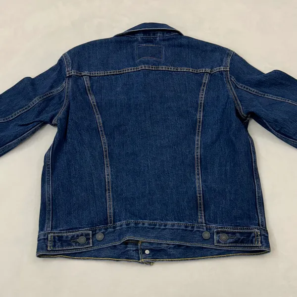 Levi's Classic Retro Type 3 Dark Blue Denim Jean Trucker Jacket NWT Adult M - Image 11