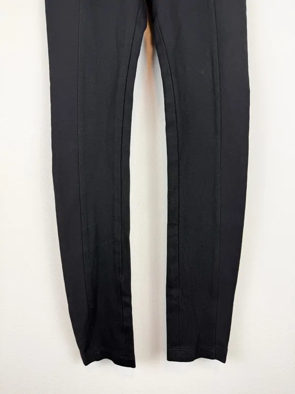 Alice + Olivia Employed Black Seam Front Stretch Leggings Pants Size 0 - Image 5