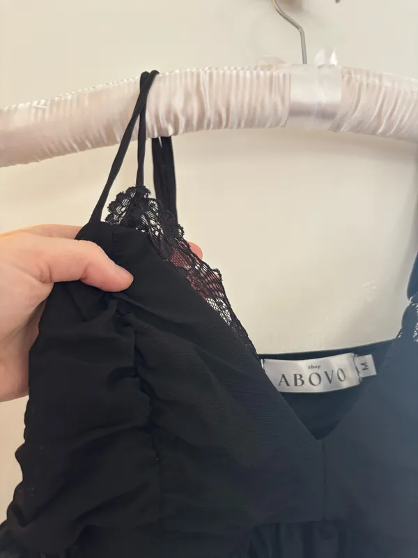 Boutique Lace Black Baby Doll Top - Image 3