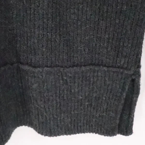 Aerie Oversized Ribbed Crewneck Sweater Womens Size XS Charcoal Grey Cozy Warm‎ - Image 7