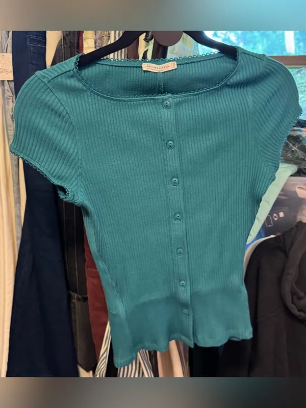 NWT Free People FP Intimately Most Wanted Cardi - Bayside Turquoise - XS - Image 11