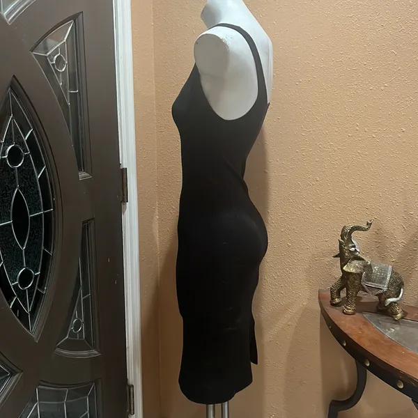 Zara black midi dress - Image 5