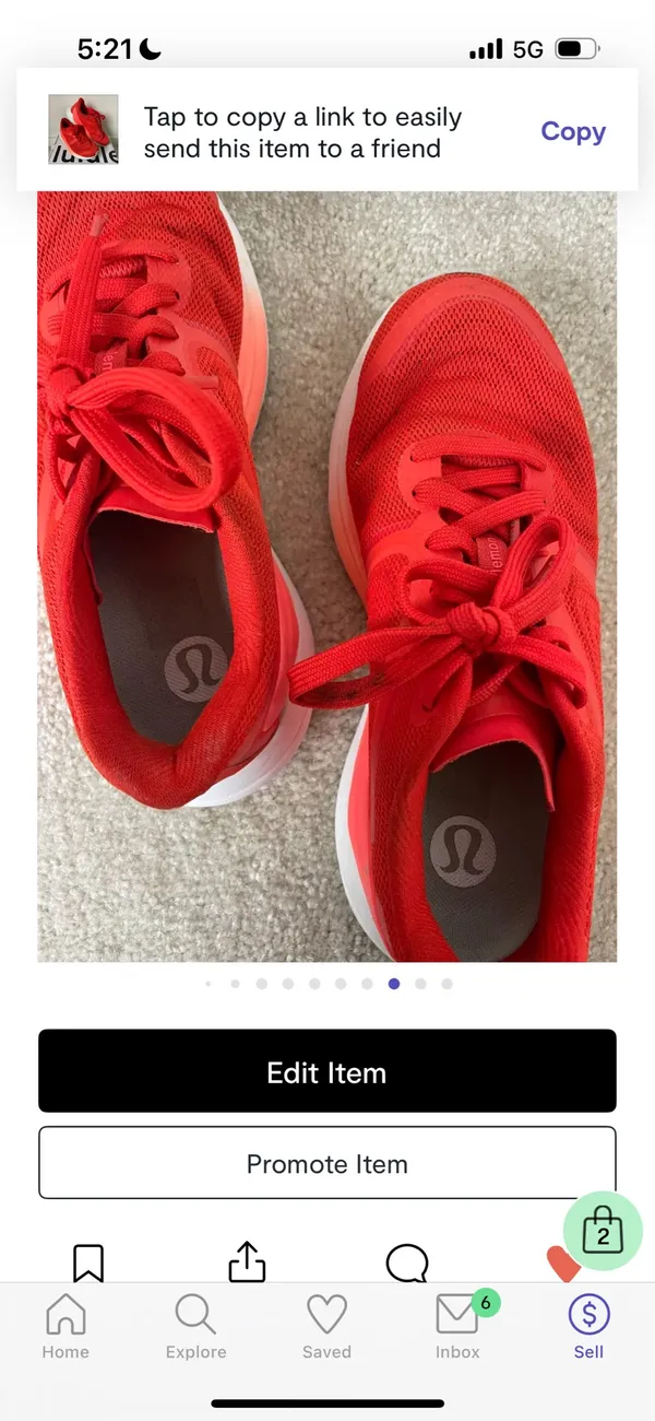 Lululemon Blissfeel 2 Running Shoes 7.5 - Image 8