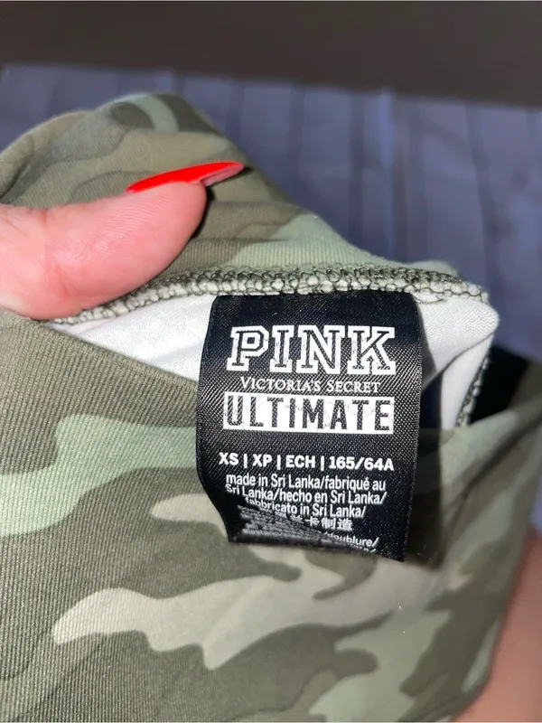 Victoria's Secret Pink High-Waist Camo Active Shorts - Image 3
