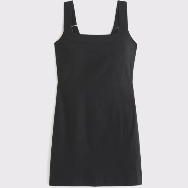Abercrombie & Fitch: Linen-Blend Wide Strap Mini Dress - Image 6