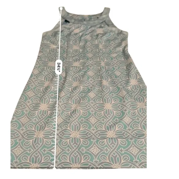 Gretchen‎ Scott Jersey Isosceles Dress Women's Medium Turquoise Travel Resort - Image 10