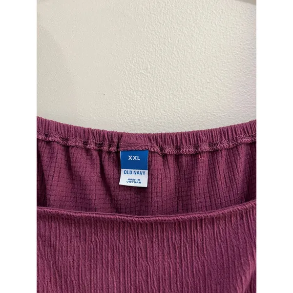 Old Navy Dark Maeve Plum Waist Defined Flutter Sleeve Mini Dress‎ XXL - Image 7