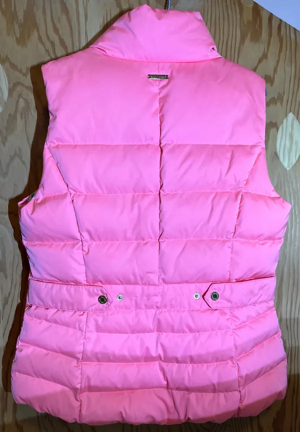 Lilly Pulitzer Isabelle puffer vest in flamingo pink. - Image 2