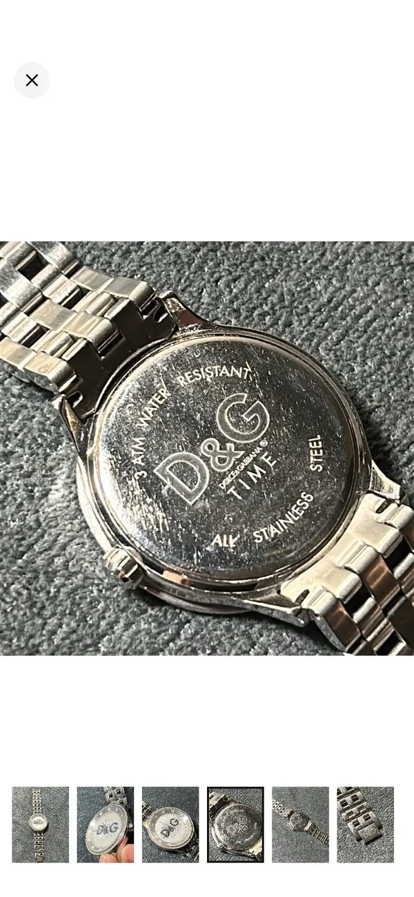 Dolce & Gabbana unisex rhinestone bling watch some scuffs - Image 3