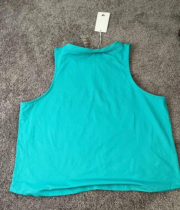 Womens Best Teal Power Tank Top - Image 2