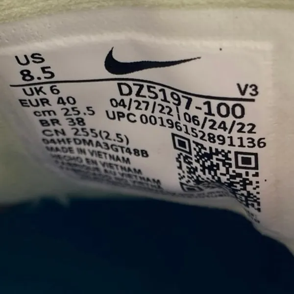 Nike Air Force 1 PLT.AF.ORM Women's White Pastel Low Top Athletic Sneakers 8.5 - Image 6