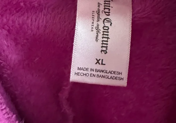 Juicy Couture Velour Tracksuit Set Pink Hoodie & Pants XL Women - Image 6
