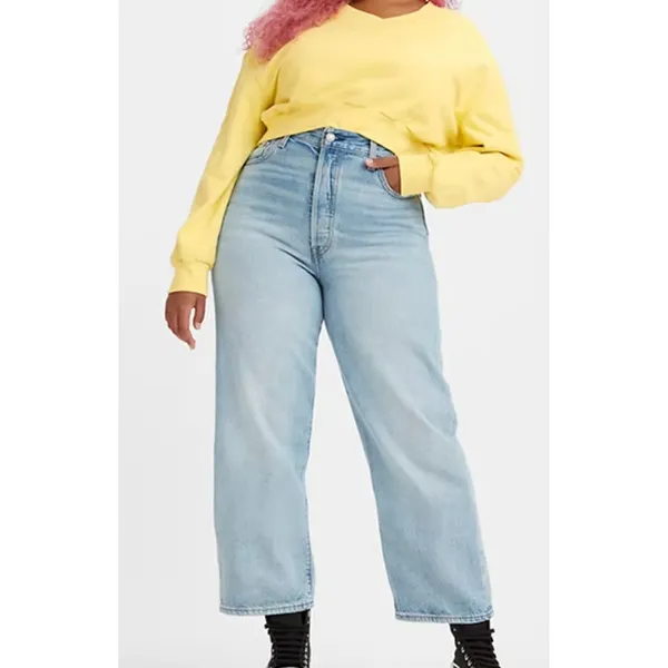 Levi's‎ Womens Jeans Size 27 Ribcage Straight Denim Button Fly High Waisted - Image 3