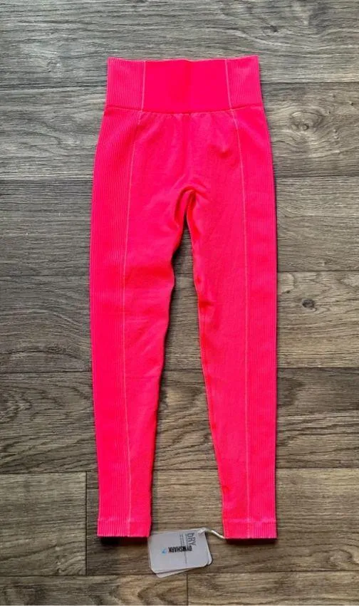 Gymshark Ultra Seamless Leggings- Neon Pink - Image 5