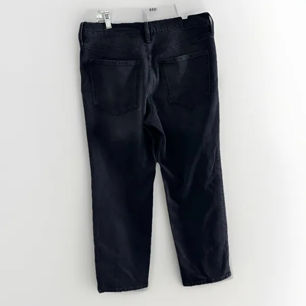 J.‎ Crew Midi Rise Classic Straight Jean Women's 30P Black Stretch Denim - Image 4