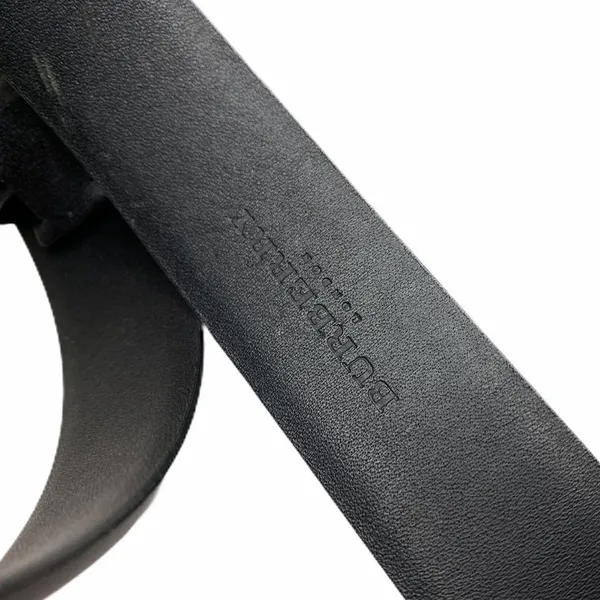 Authentic Black BURBERRY London Leather‎ Belt - Image 3