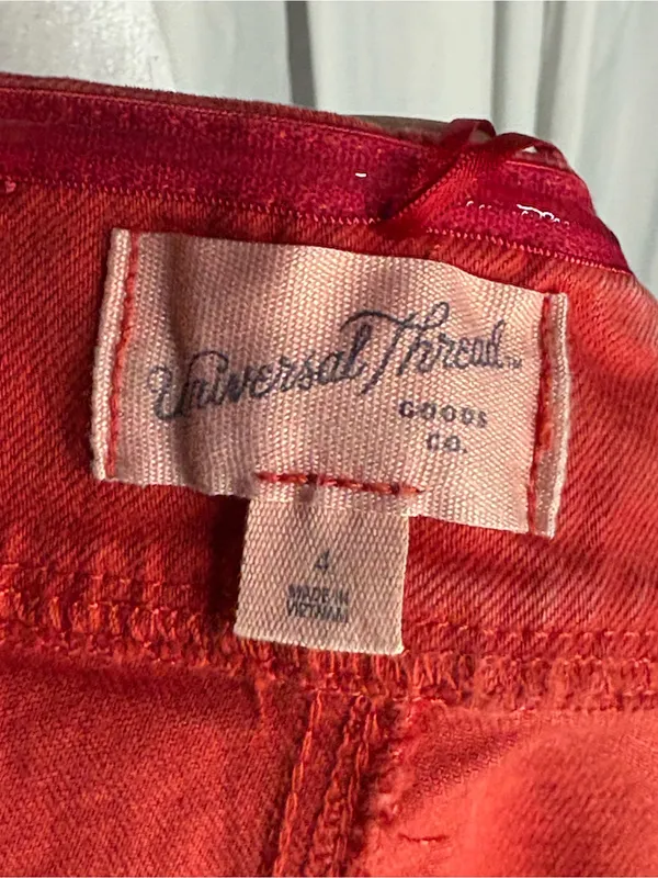 Universal Threads New Red Strapless Corset Denim Tube Top Size 4 - Image 5