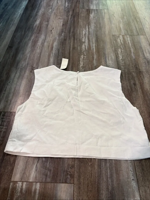 Abercrombie & Fitch White Linen Shell XL NEW - Image 7