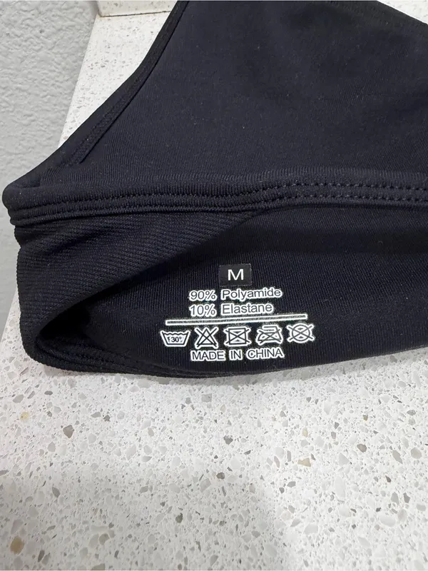 Women’s Black Sports Bra Size Medium EUC - Image 3