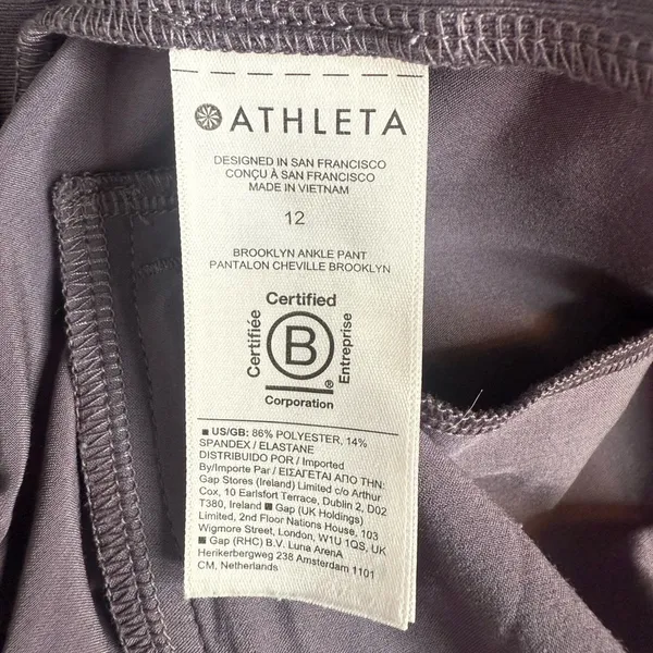 Athleta Brookyn Ankle Pant #198671 in Dusk Violet W1219 Sz 12 - Image 13