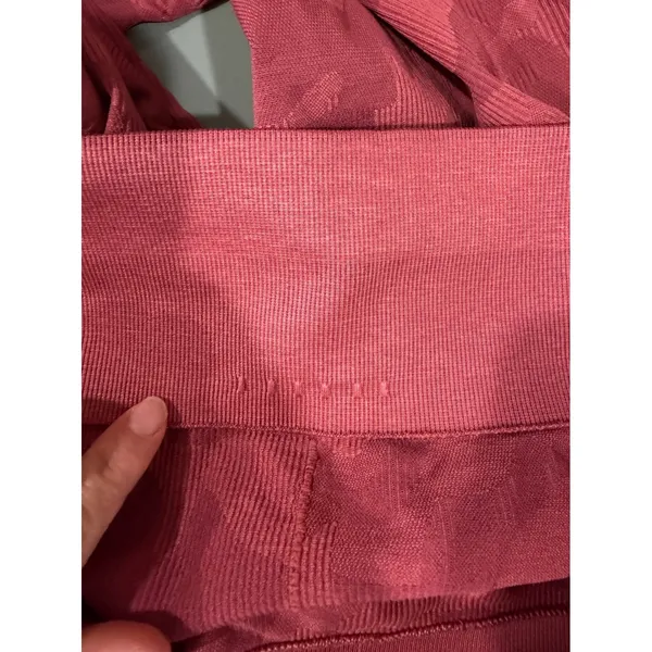 Gymshark Adapt Camo Seamless Leggings High Waisted Burgundy Red Tights M/L - Image 6