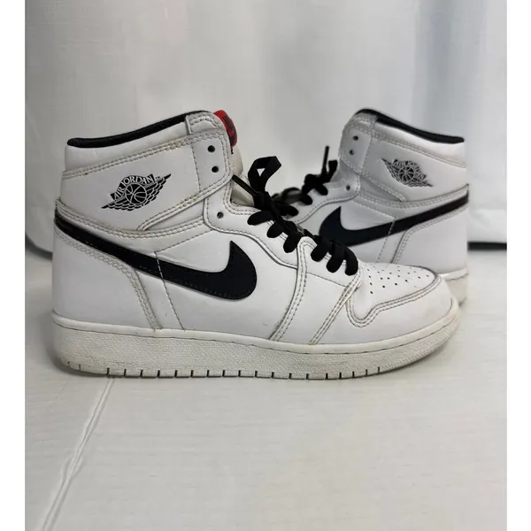 2016 Nike Air Jordan 1 Yin Yang White Black 6Y Womens 7.5 - Image 7