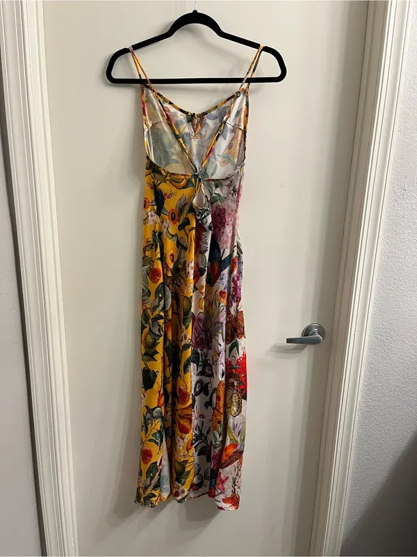 Anthropologie Lyrebird x Burcu Korkmazyurek Silky Slip Dress Size Medium - Image 8