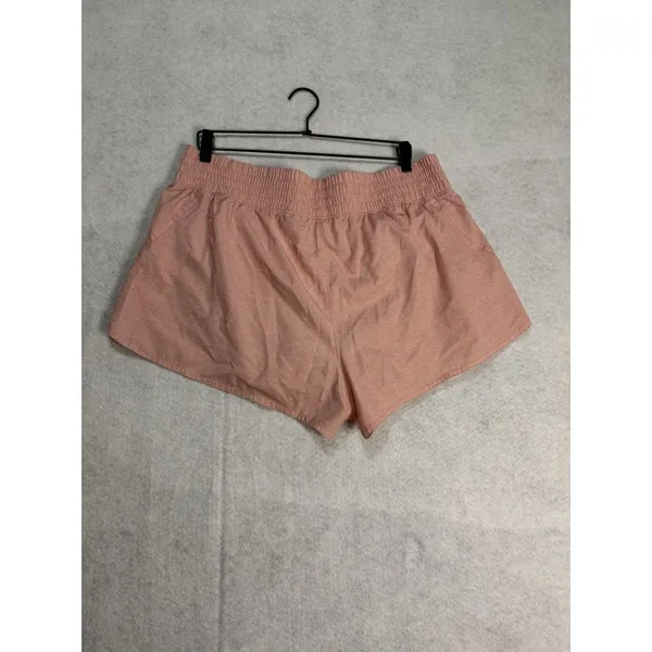 Women’s GAP Fit Runaround Short Mid Rise Lined Wicking Pink Orange 3” Inseam XL - Image 2