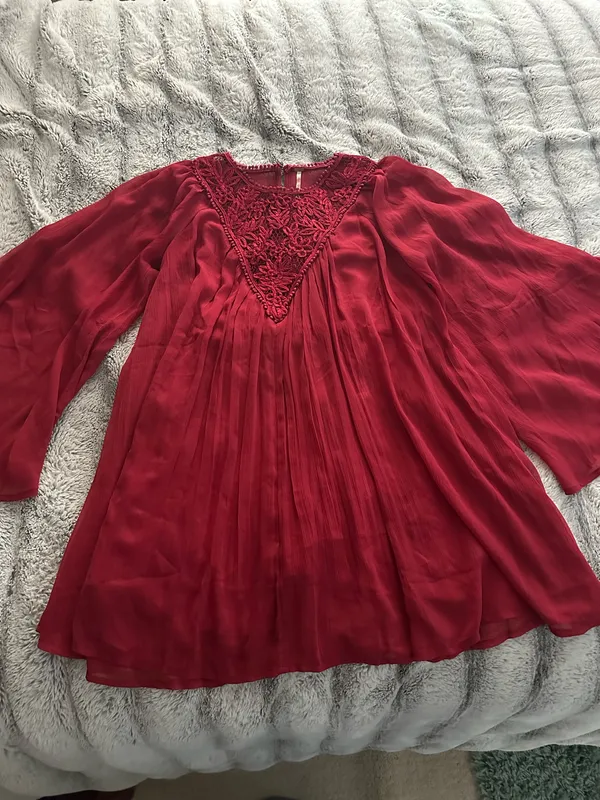 Free People Sunshine Of Love Mini Dress Blended Berry - Image 4