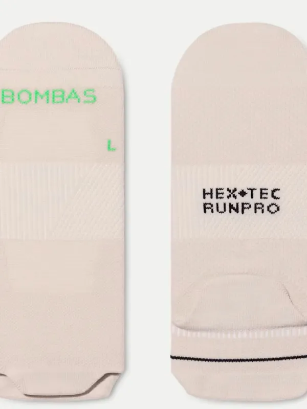 BOMBAS RunPro Ankle Socks - NWT - Pebble Sand - Medium M - Image 5