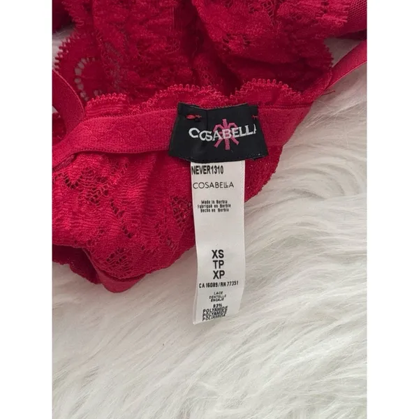 Cosabella Never Say Never Curvy Sweetie Soft Bra Mystic Red Size XS - Image 6