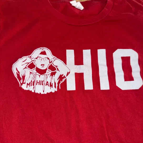 Bella Canvas Red Ohio State Graphic T-Shirt 88 - Image 2
