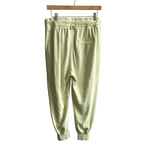 FP Movement Joggers Womens Small Lime Green Terry Cloth Athleisure Sweatpants - Image 3