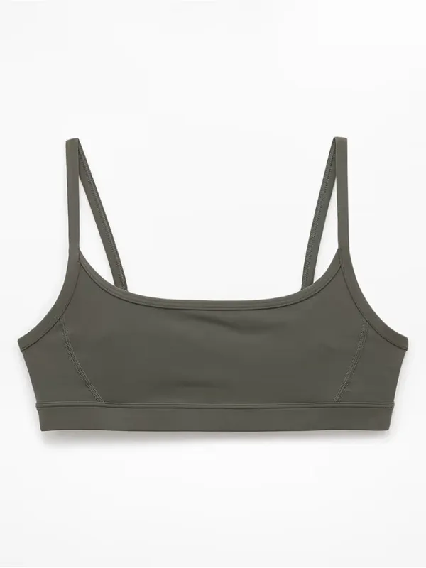 New Athleta S Square Neck Bra Small D-DD Jungle Green - Image 4