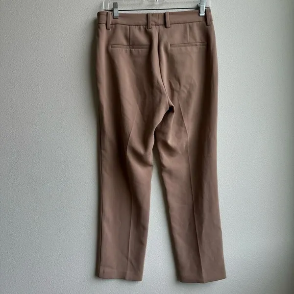 Aritzia Babaton Career Office Wear Slacks Trousers Straight Leg Size 6 Small Tan - Image 3