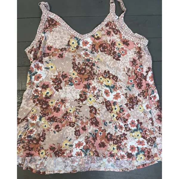 Maurice's NWT Babydoll Tank Top Size‎ XS Women's Floral Sleeveless Y2K Romantic Whimsical - Image 8