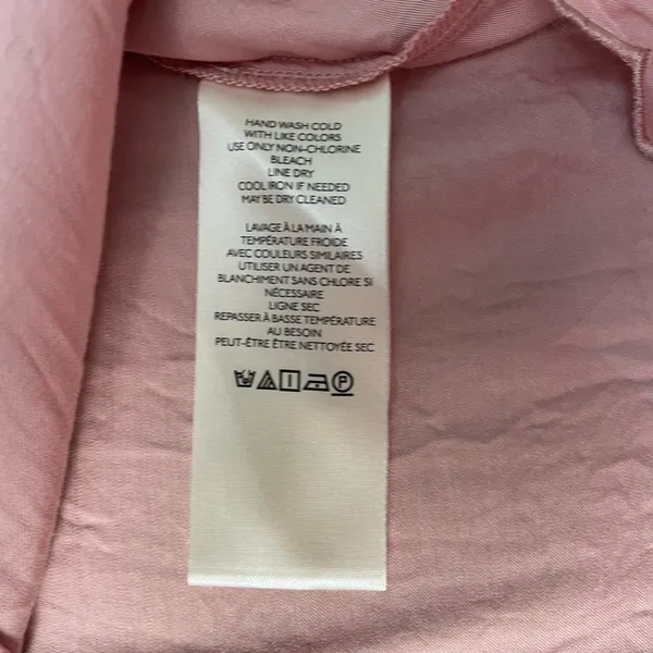 BHLDN Mauve‎ Pink Satin Juniper Pajama Top Size S - Image 8