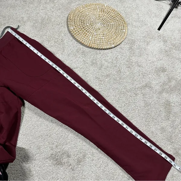 Figs Women’s Nepal Skinny Scrub Pants Pull On Limited Edition in Burgundy XL - Image 13